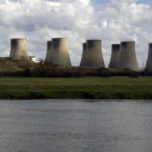 Ratcliffe Power Station next to the river trent in Nottinghamshire